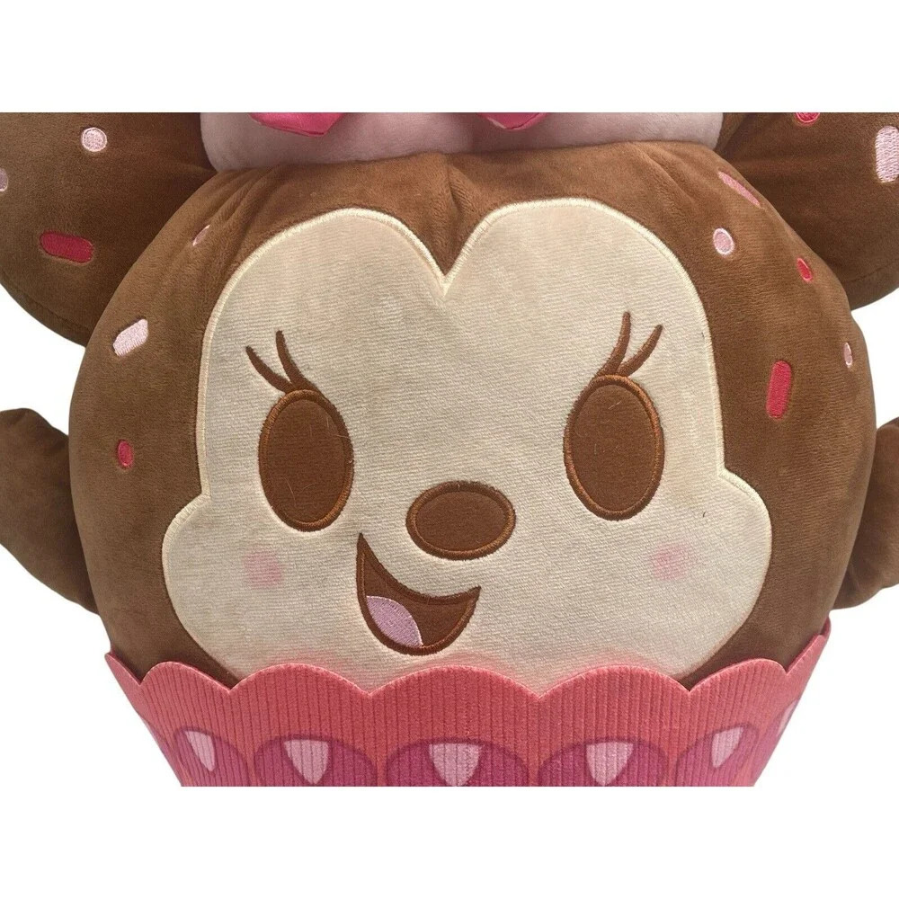 Minnie Mouse Strawberry Cupcake Disney Munchlings Plush Baked Treats 16” Toy - Picture 8 of 16